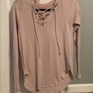 Light pink long sleeve top